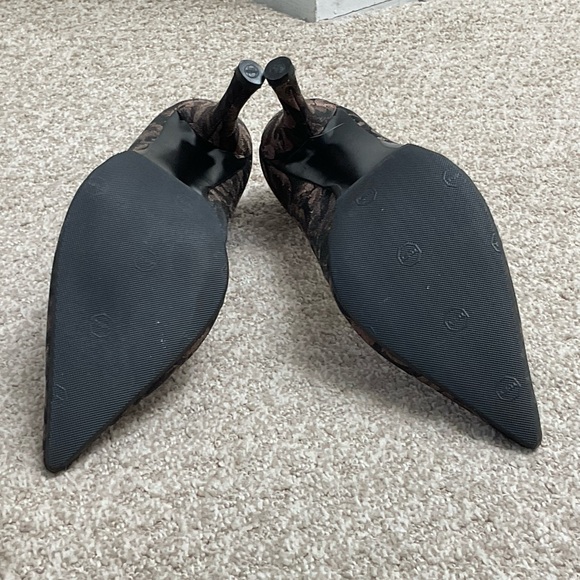 NWOT Nine West Brown Patterned Heels - Picture 4 of 4